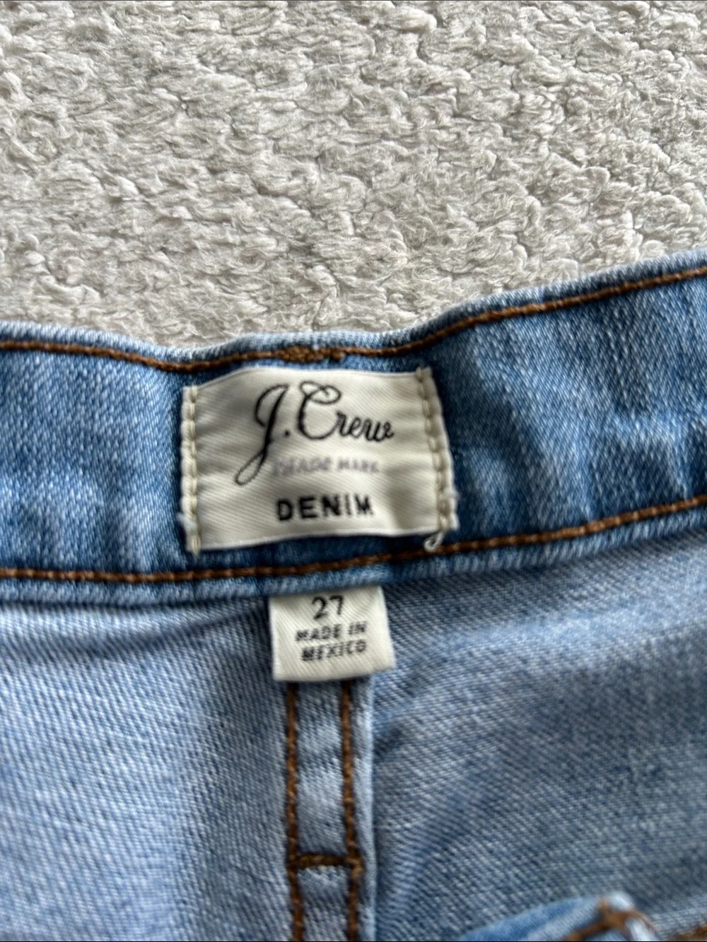 J. Crew Light Blue Button-Fly Denim Shorts